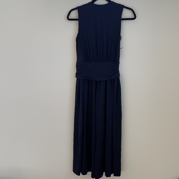 Revolve Susana monaco dark navy gathered jumpsuit - Picture 4 of 5